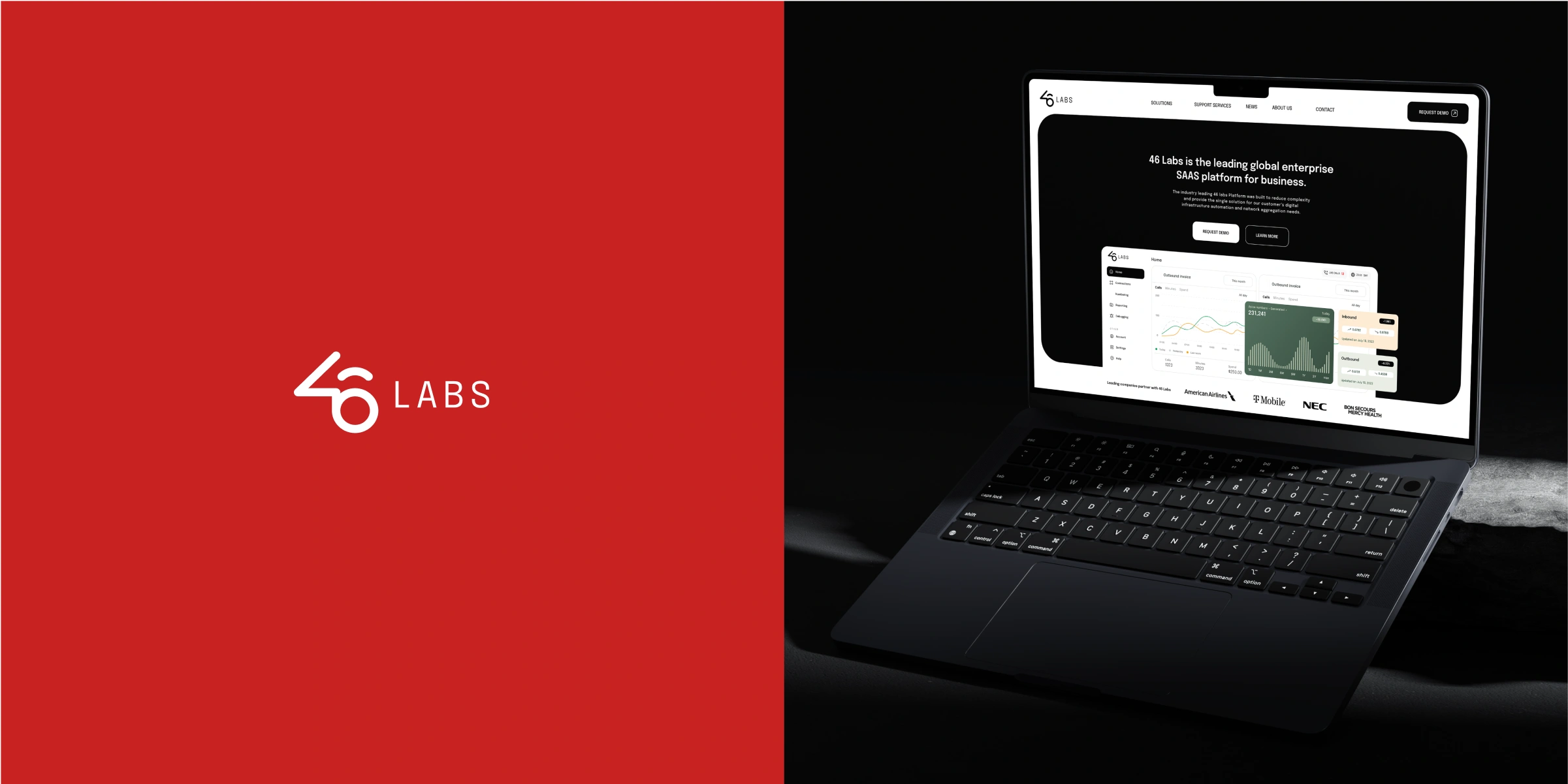 46Labs overview screens.