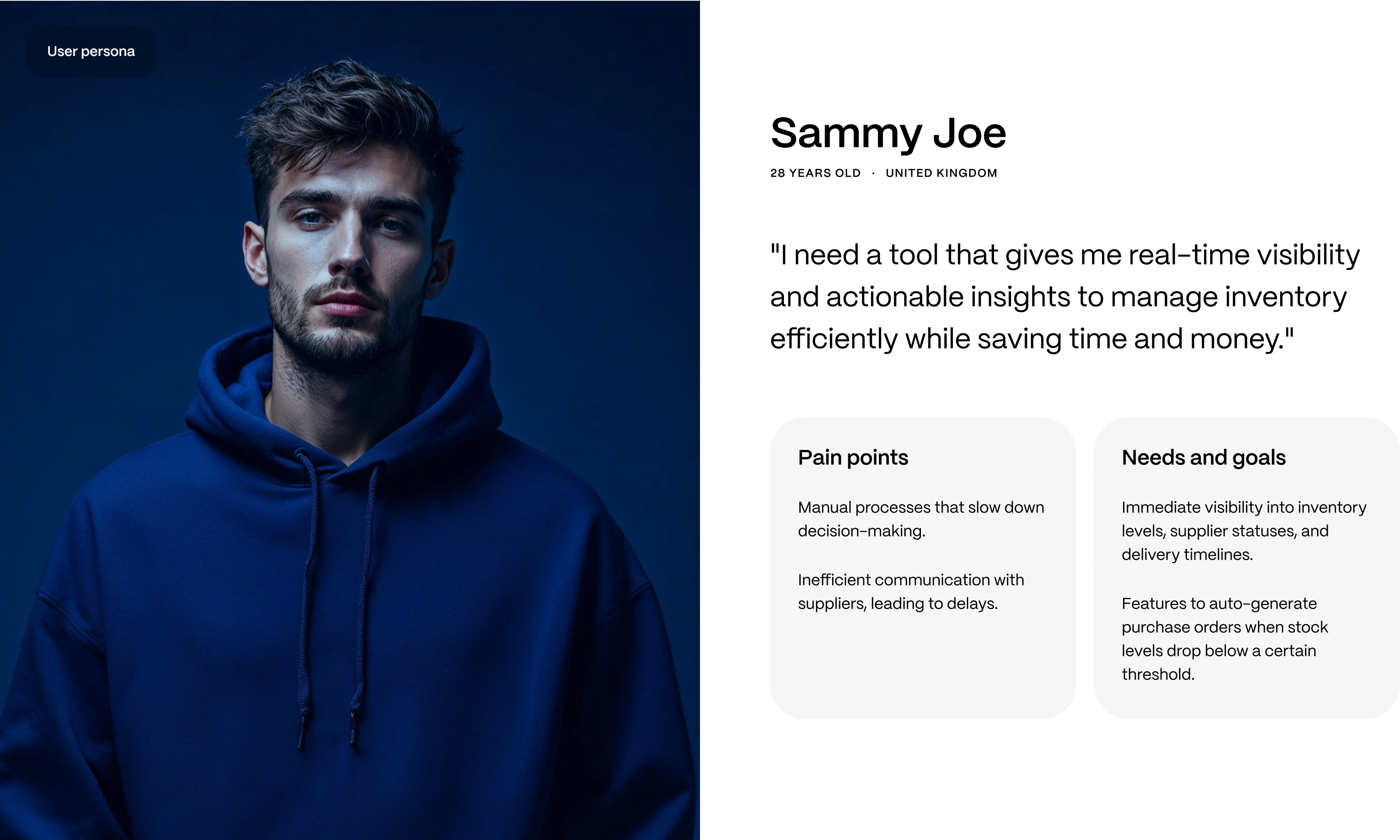 Autone product interface composition.