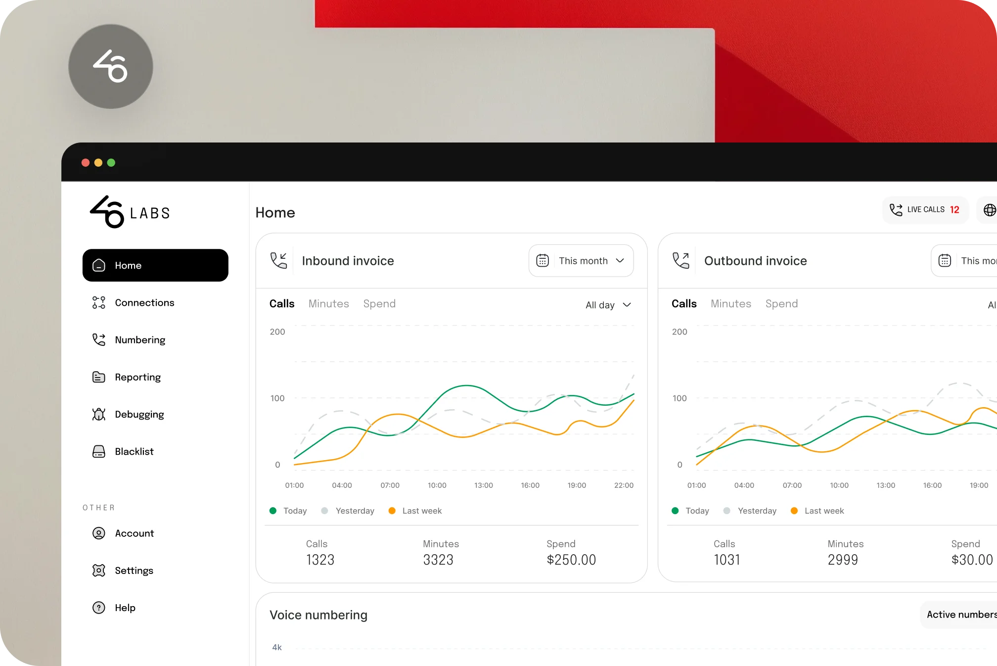 Dashboard interface showing a Vantage admin system in light and dark themes.